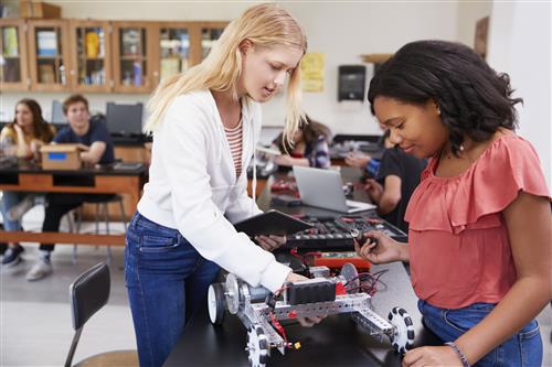 Students and robotics 