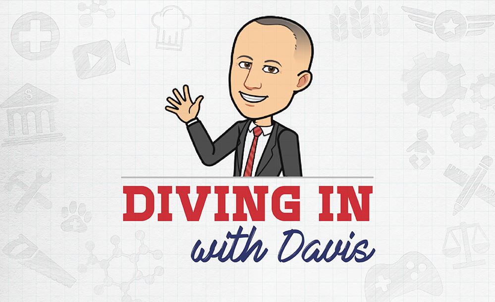 Diving in with Davis graphic Diving in with Davis graphic