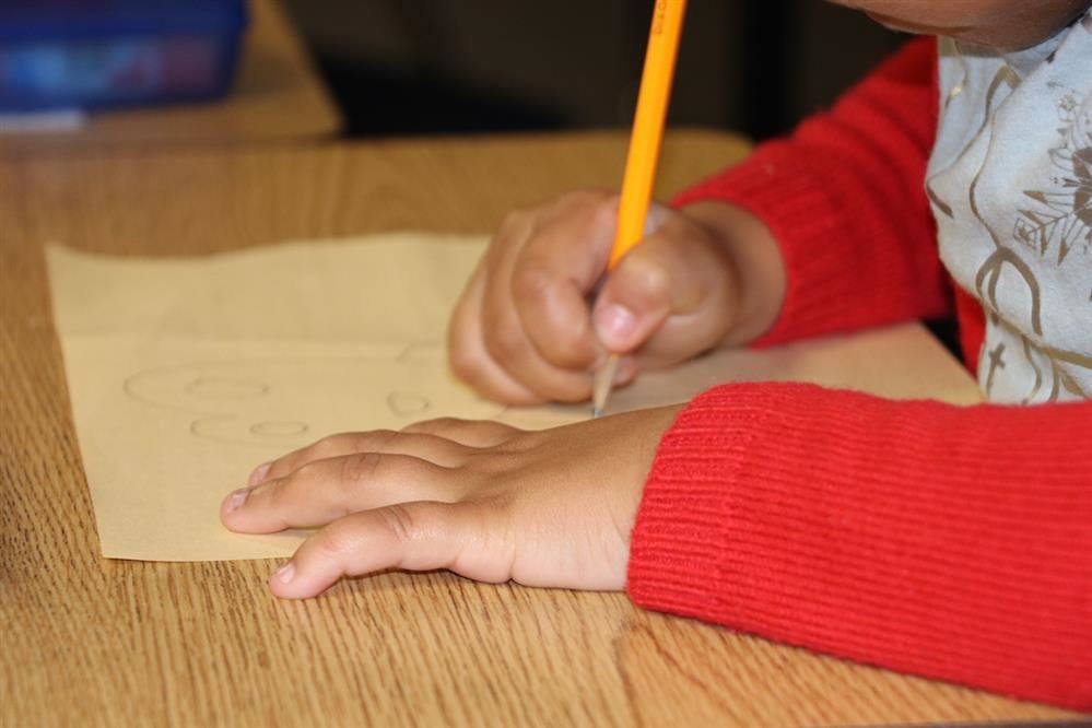 small child writing small child writing